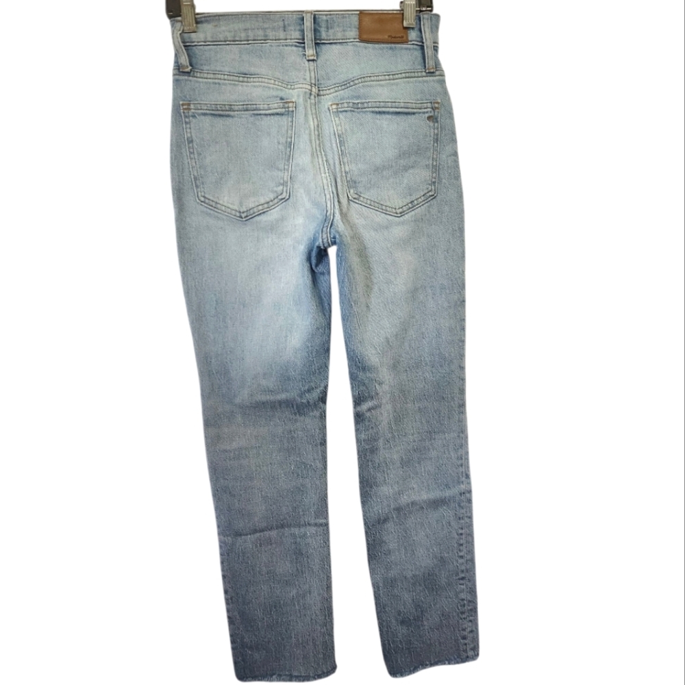MADEWELL The Perfect Vintage Crop Jean Size 25 Light Wash Frayed Hem - Picture 3 of 13